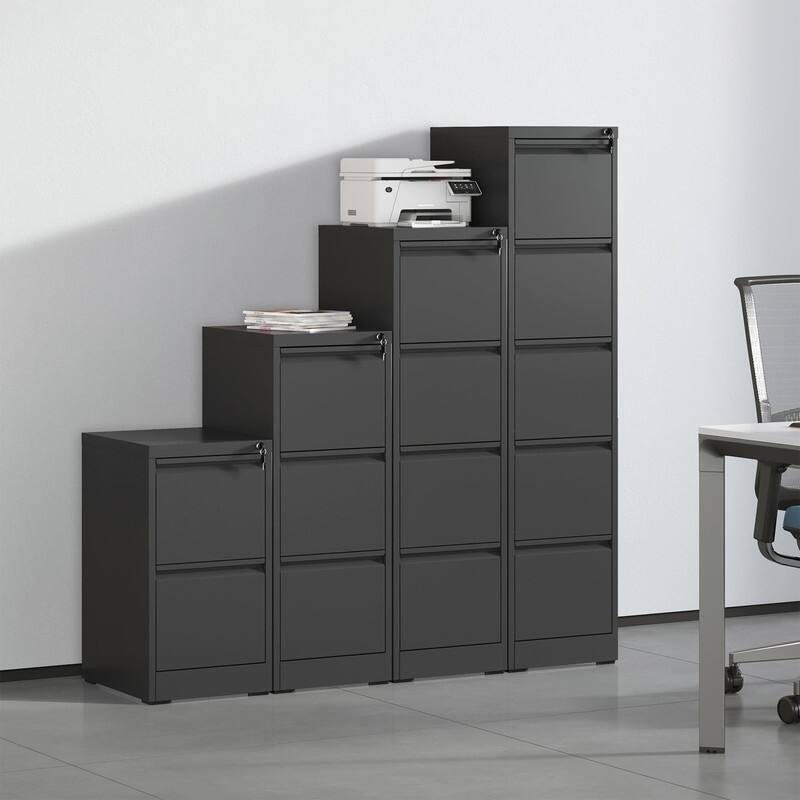 Metal File Cabinet with Drawer Heavy Duty Home Office Steel