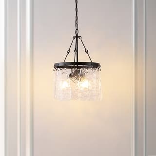 SAFAVIEH Thryssa 3-light 15-inch Chandelier - 14 in. W x 14 in. D x 28-87 in. H