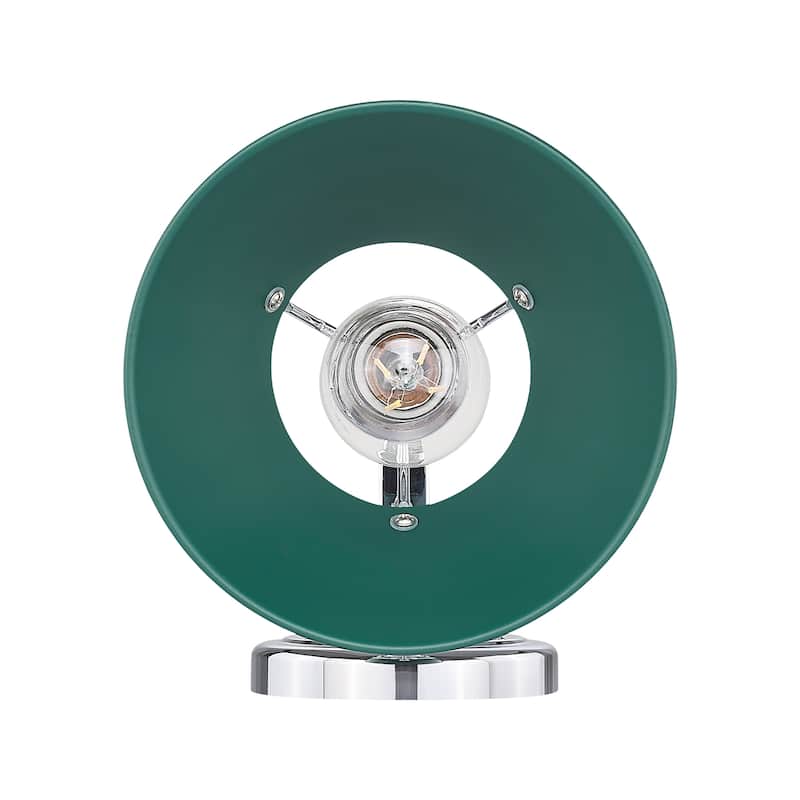 Yep by Golden Lighting Orwell 1-light Vanity in Chrome and Pine Green shade