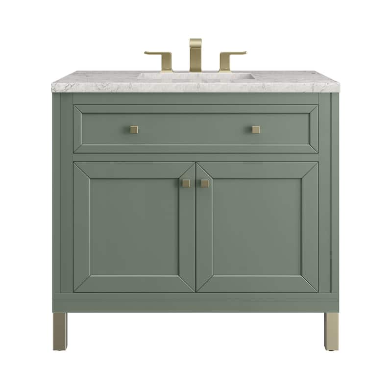 James Martin Vanities Chicago 36" Single Vanity, Smokey Celadon