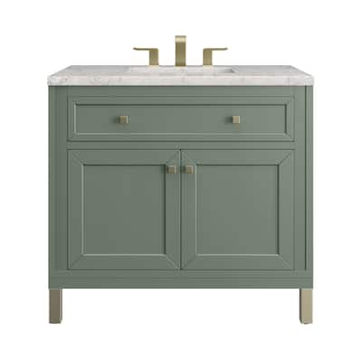 James Martin Vanities Chicago 36" Single Vanity, Smokey Celadon