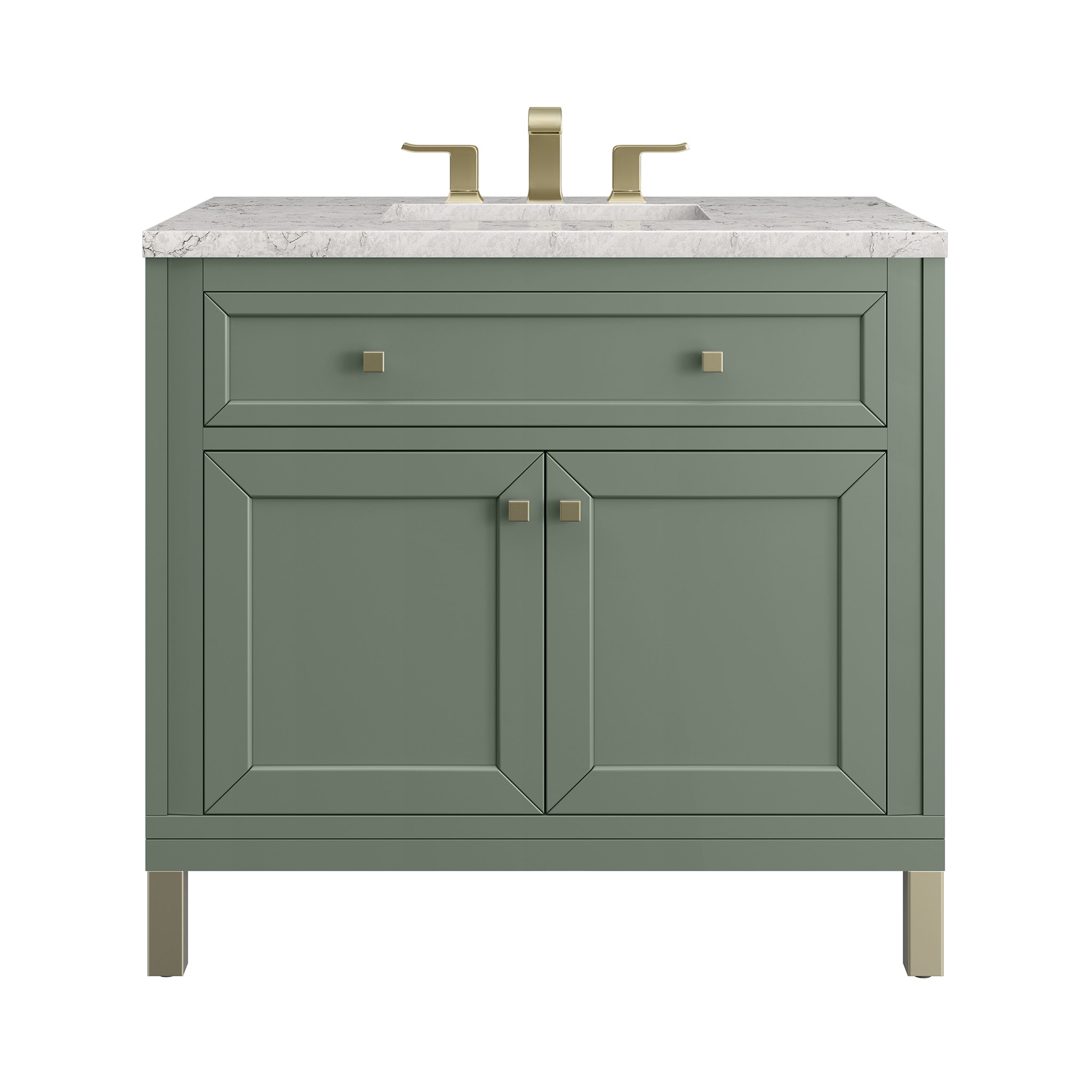 James Martin Vanities Chicago 36" Single Vanity, Smokey Celadon