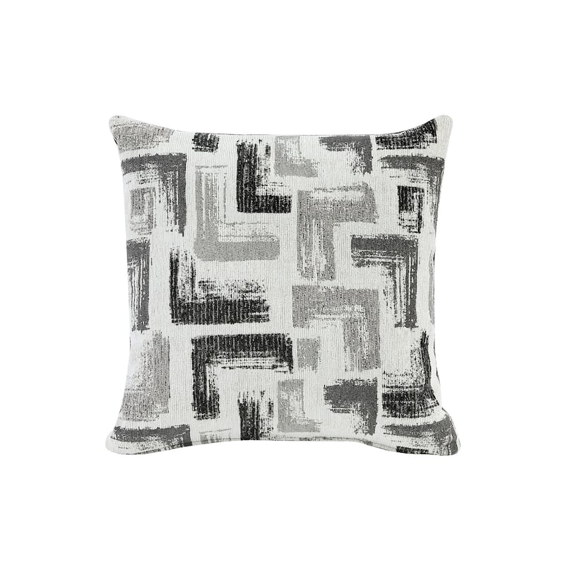 Koi Loveseat with 2 Pillows, Reversible Cushions, Gray Chenille, 65 Inch