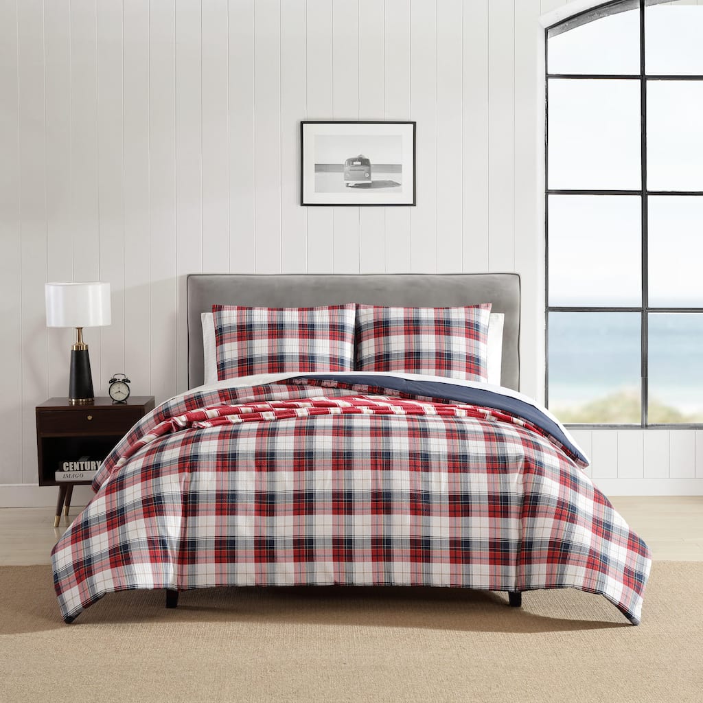 Nautica Rosedale Reversible Red 8 Piece Bonus Bed Set