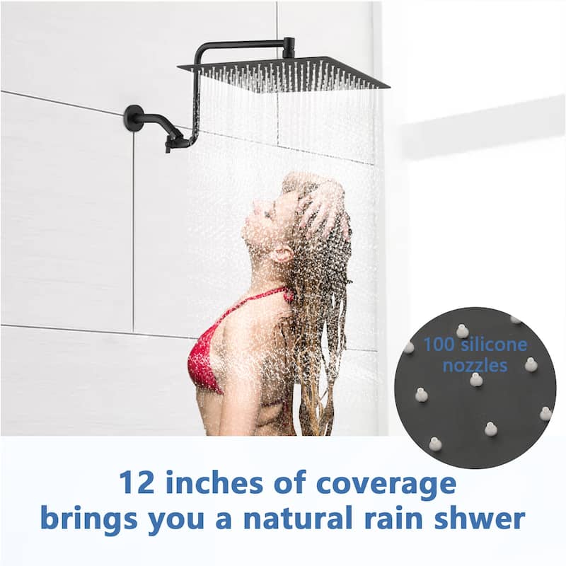 12 inch Adjustable Extension Arm High-pressure Rain Shower Head, Rain Fixed Shower Head