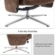 preview thumbnail 24 of 26, MCombo Swivel Recliner with Ottoman, Modern Armchair with Heavy Duty Aluminum Base