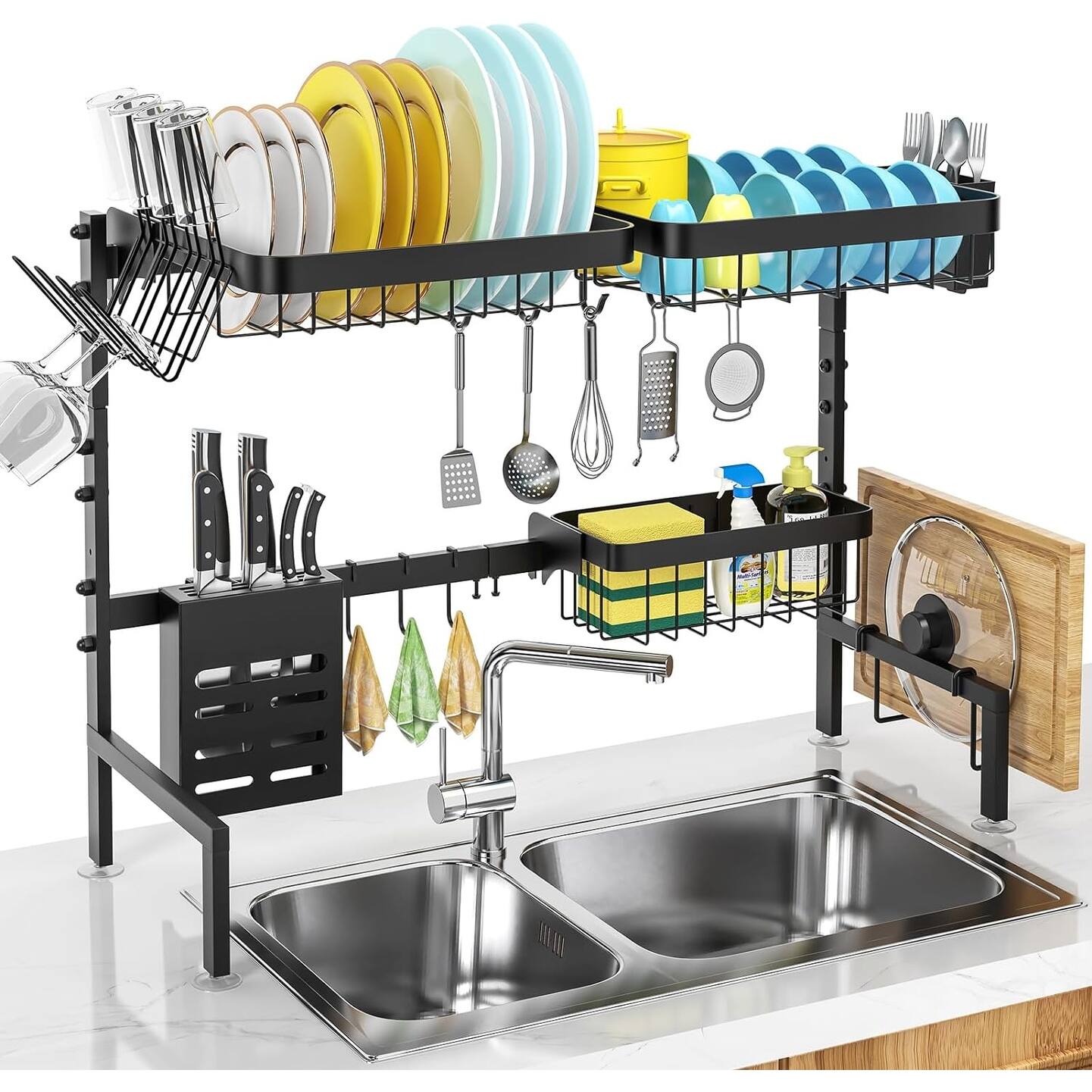 Over The Sink Dish Drying Rack Adjustable Length (2533in), Bed Bath & Beyond 39894748