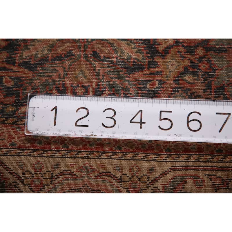 Pre-1900 Antique Vegetable Dye Senneh Persian Rug Handmade Wool Carpet - 4'0" x 6'1"