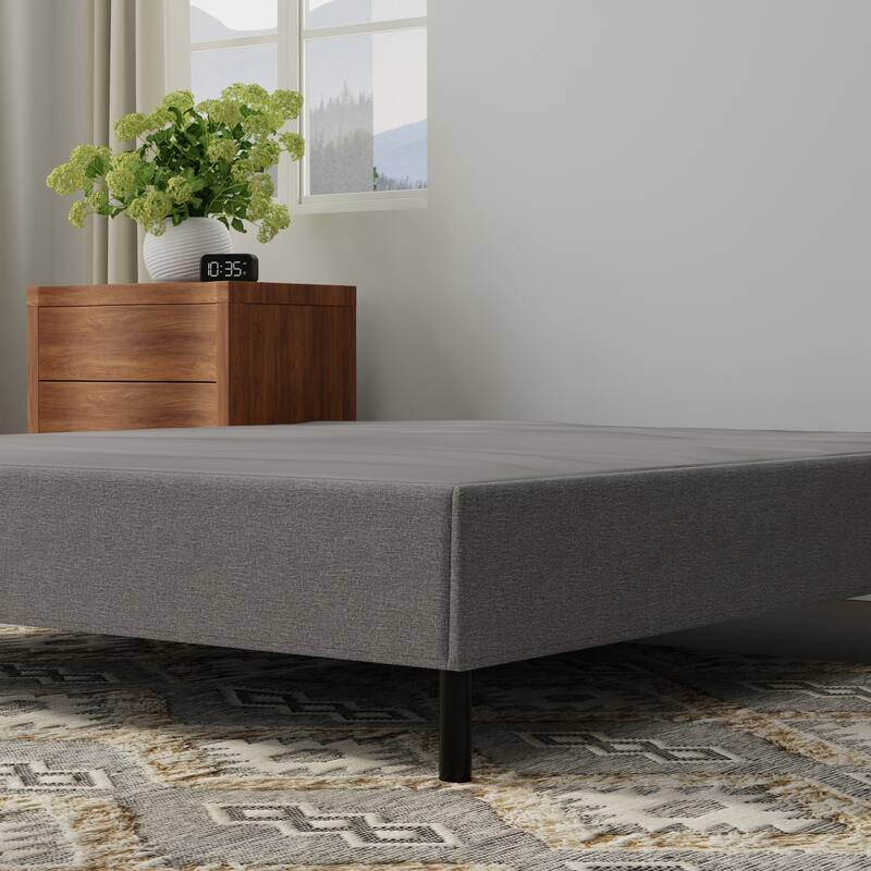 Universal Queen Bed Foundation - Sturdy 1000lb Support, Tool-Free Assembly for Foam, Hybrid & Innerspring Mattresses
