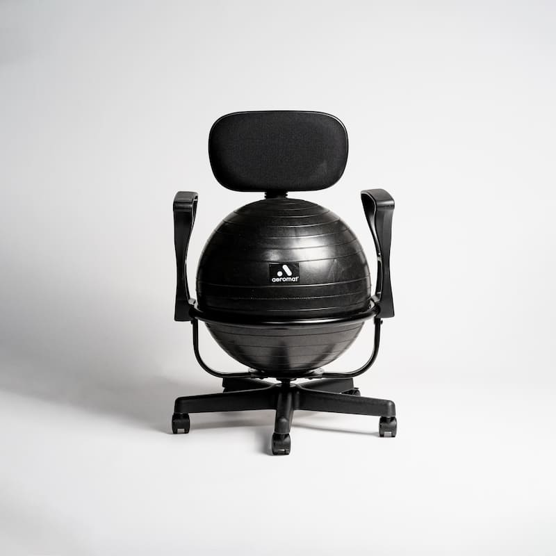 Aeromat Deluxe Ball Chair - Black - 22"x22"x32"