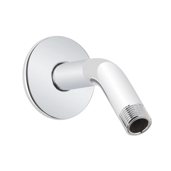 slide 2 of 5, Miseno 6" Standard Shower Arm and Flange Polished Chrome