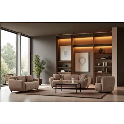 Zeno 3 Pieces Living Room Sets 1 Sofa 1 Loveseat 1 Chair