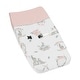 preview thumbnail 1 of 4, Sweet Jojo Designs Blush Pink Grey Woodland Boho Dream Catcher Arrow Gray Bunny Floral Girl Changing Pad Cover - Watercolor Rose