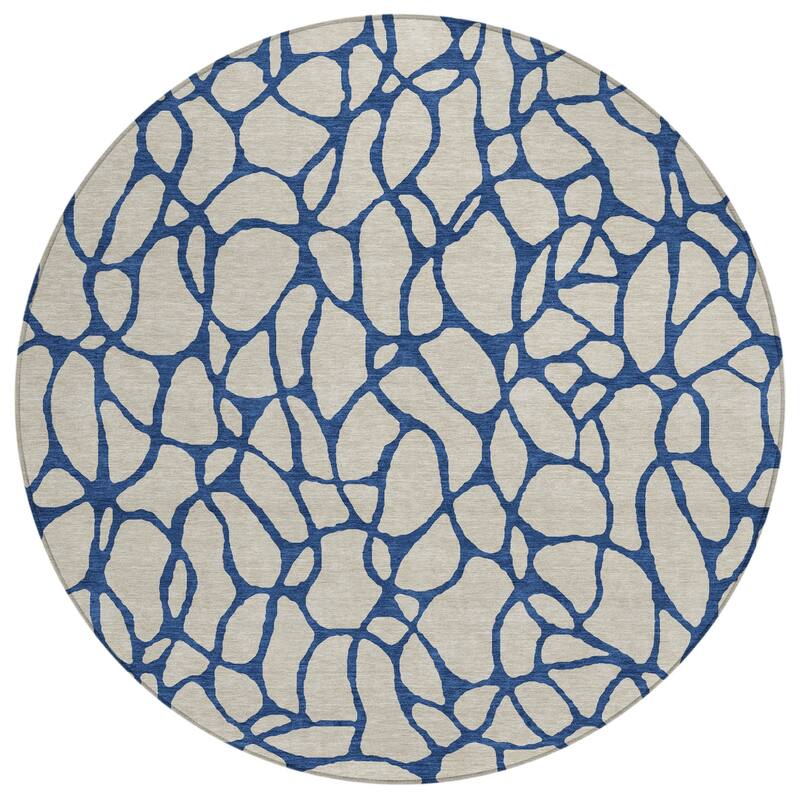 HomeRoots Geometric Transitional Rectangle Outdoor Rug