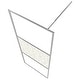 preview thumbnail 44 of 71, vidaXL Walk-in Shower Wall multi size Half Frosted ESG Glass Black