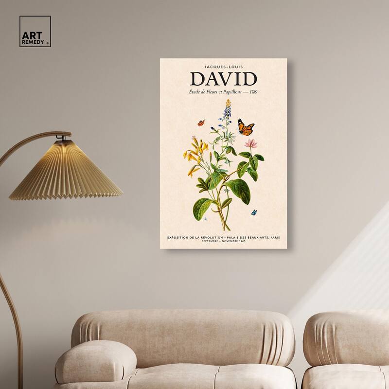 David's Delicate Flowers Canvas by Art Remedy, Gallery Wrapped