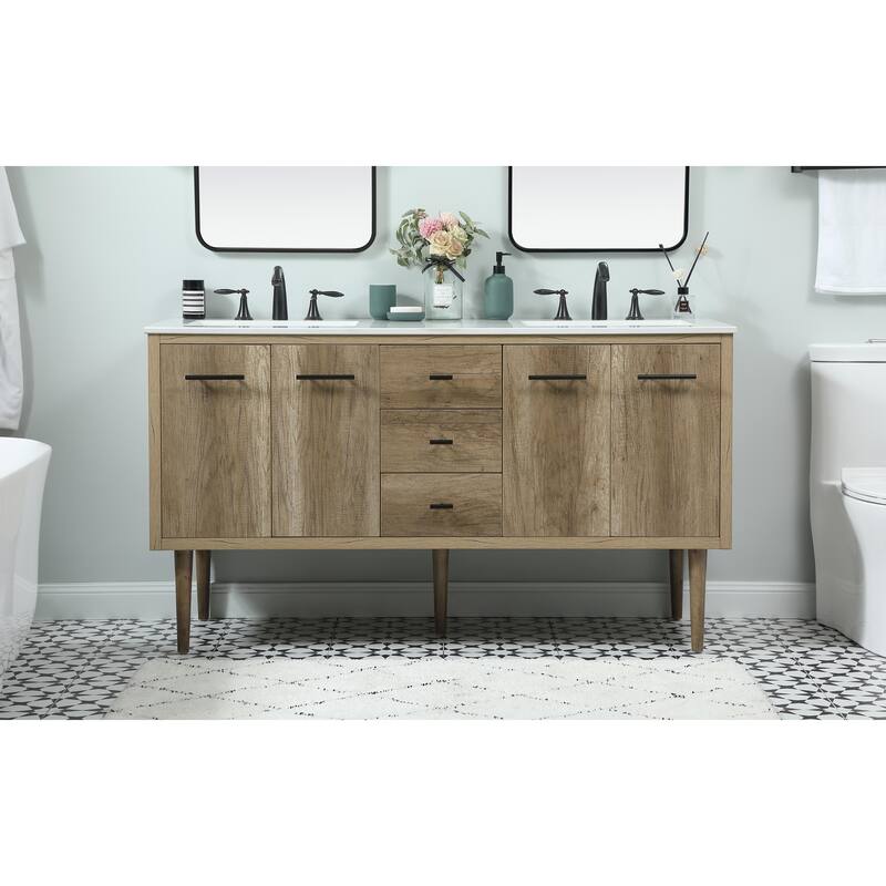 Fern 60 Inch Double Bathroom Vanity