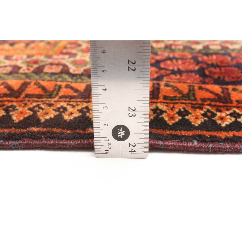 ECARPETGALLERY Hand-knotted Teimani Dark Navy Wool Rug - 2'11 x 4'7