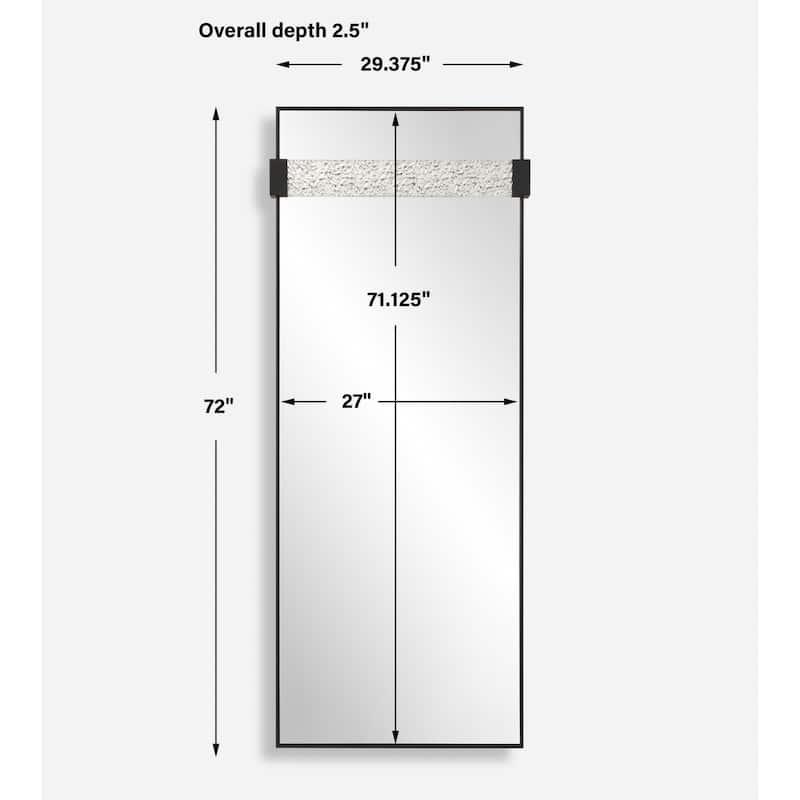 Uttermost 09980 Stratton 29-3/8" W x 72" H Rectangular Framed Bathroom