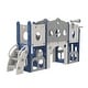preview thumbnail 16 of 15, 8 in 1 Toddler Slide, Indoor/Outdoor Playset & Slide, Kids Slide for Toddlers Age 1-3, Baby Slide with Basketball Hoop - N/A