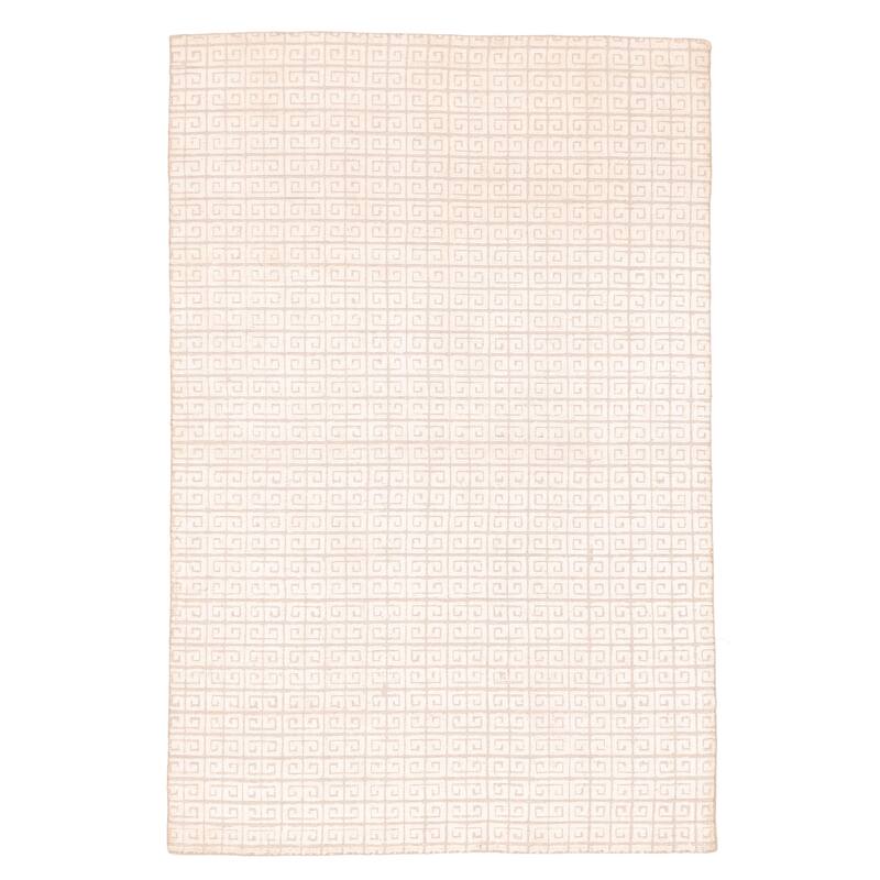 ECARPETGALLERY Hand Loomed Elysian Ivory Rug - 5'1 x 7'11