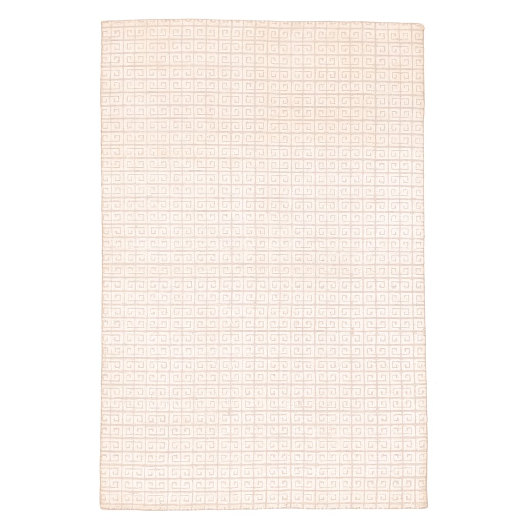 ECARPETGALLERY Hand Loomed Elysian Ivory Rug - 5'1 x 7'11