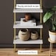 preview thumbnail 15 of 81, Nathan James Theo 5-Shelf Ladder Bookcase Wood with Metal Frame