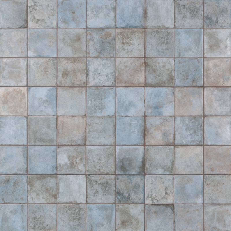 Merola Tile Kings Etna Blue 13-1/8" x 13-1/8" Ceramic Floor and Wall Tile