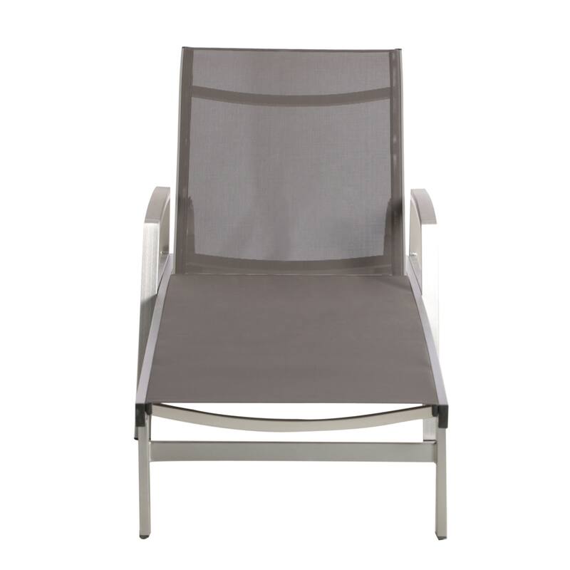 Oxton Outdoor Aluminum Chaise Lounge by Christopher Knight Home