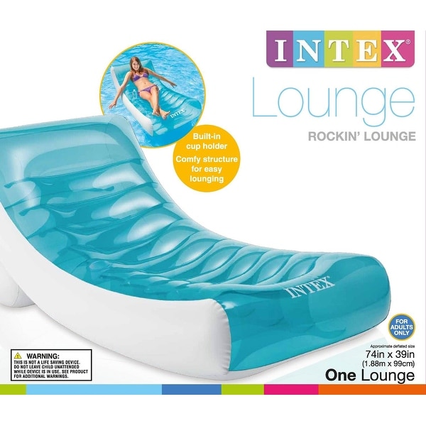 Intex inflatable best sale chair for pool