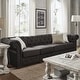 preview thumbnail 3 of 36, Knightsbridge Grey Extra Long Chesterfield Sofa by iNSPIRE Q Artisan 4-Seat Sofa - Dark Grey Linen