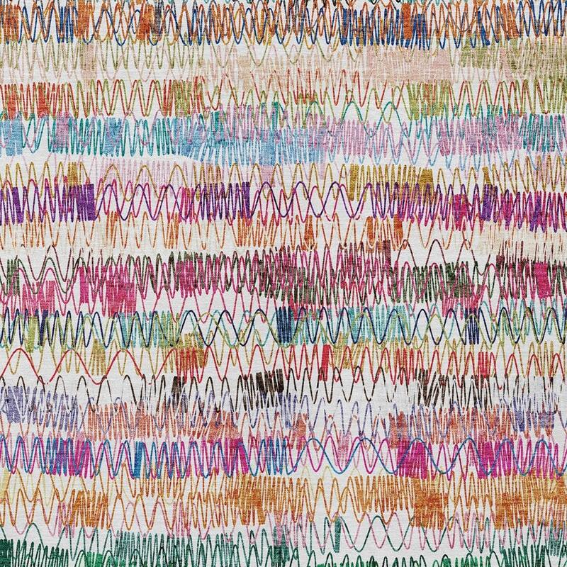 HomeRoots Striped Transitional Rectangle Outdoor Rug