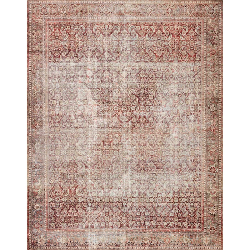 Alexander Home Isabelle Boho Vintage Distressed Printed Area Rug