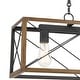 preview thumbnail 19 of 48, Acroma 3 - Light Linear Modern Farmhouse Rectangle Chandelier - N/A