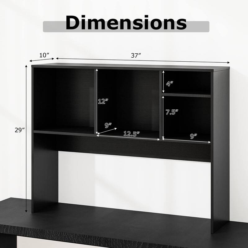 Costway Computer Desktop Bookcase Countertop Storage Bookshelf - See Details