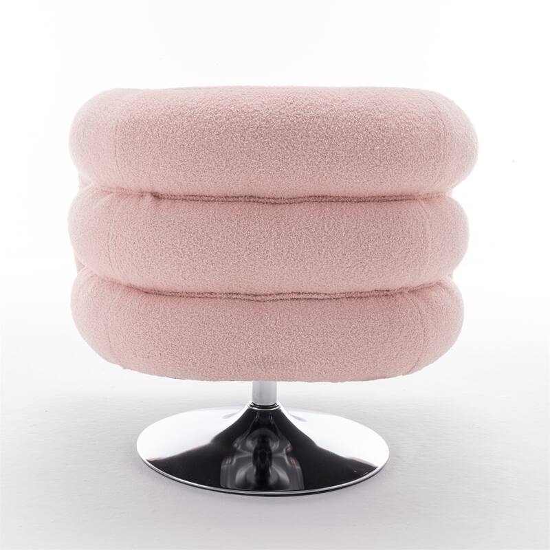Modern Swivel Teddy Upholstered Sofa Chair