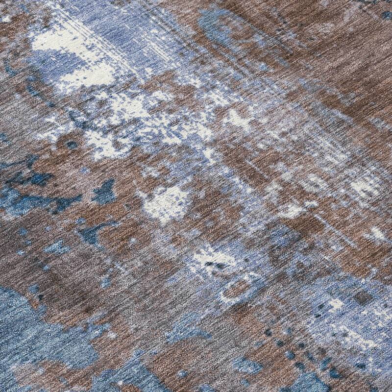 HomeRoots Abstract Transitional Rectangle Outdoor Rug