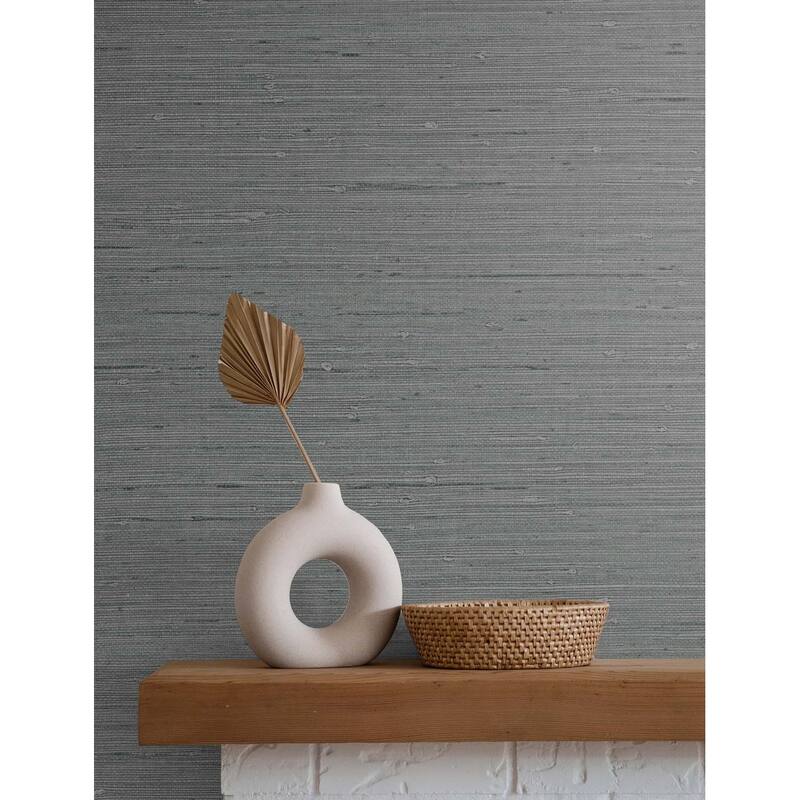 Seabrook Designs Seahaven Rushcloth Embossed Vinyl Unpasted Wallpaper