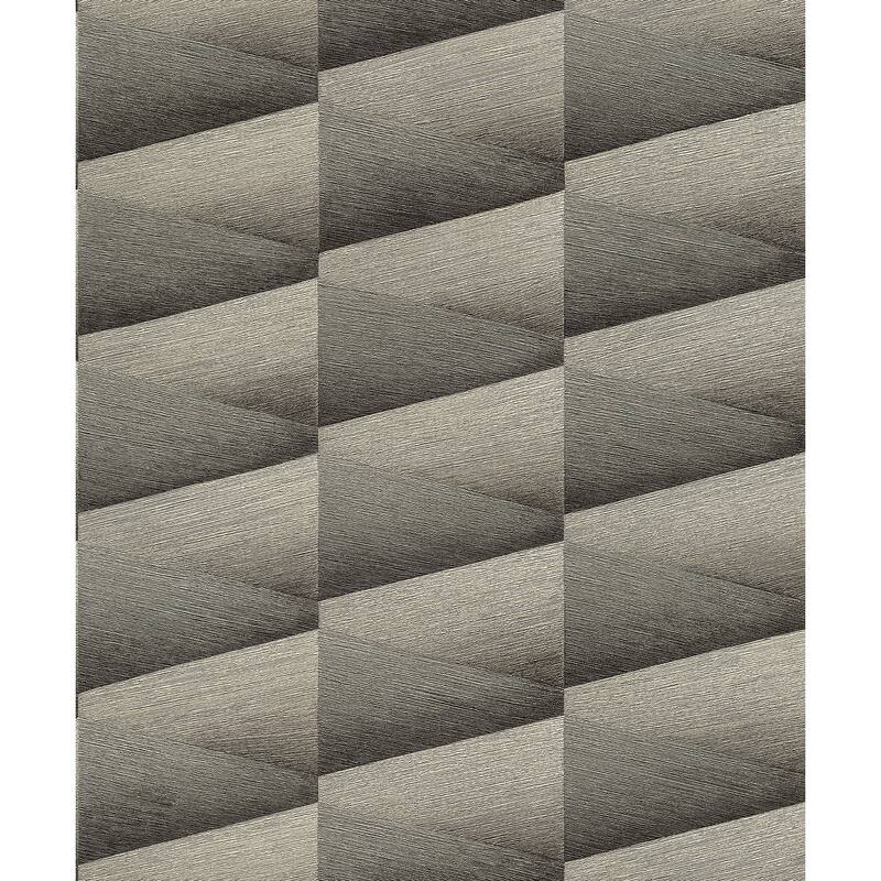 Advantage Shae Dark Grey Geo Wallpaper - 20.9 x 396 x 0.025
