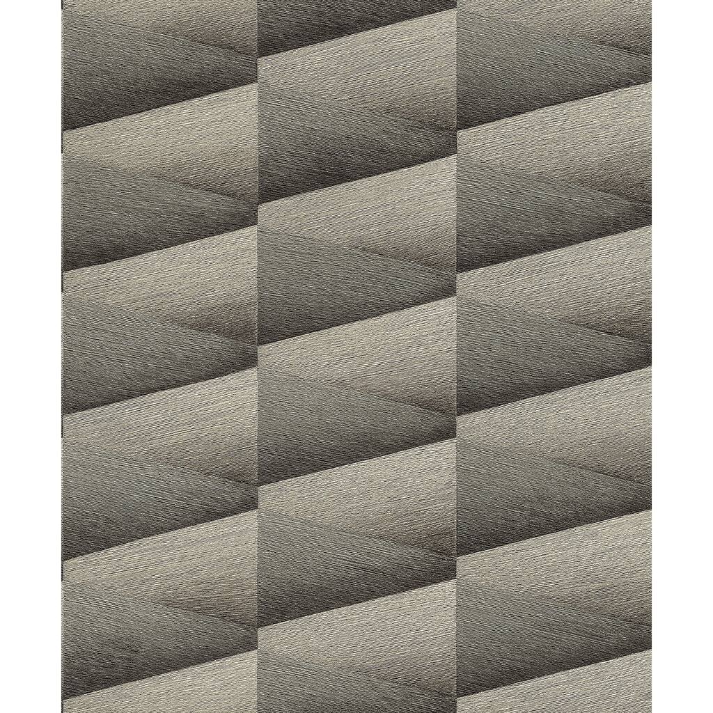 Advantage Shae Dark Grey Geo Wallpaper - 20.9 x 396 x 0.025