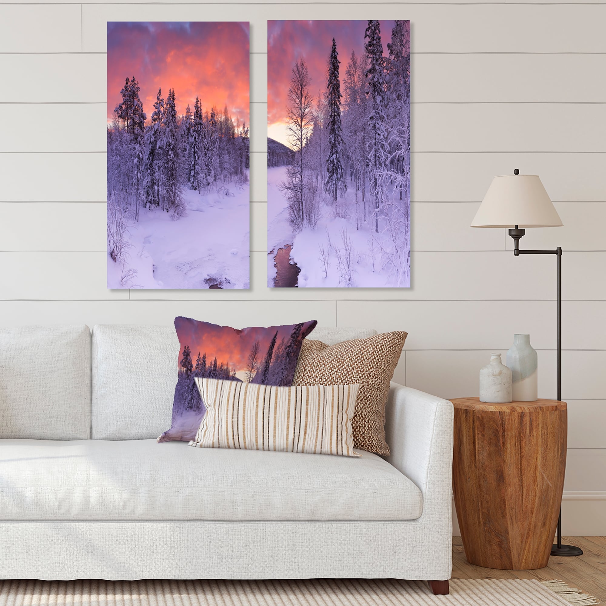 Winter Trees Canvas Painting Kit