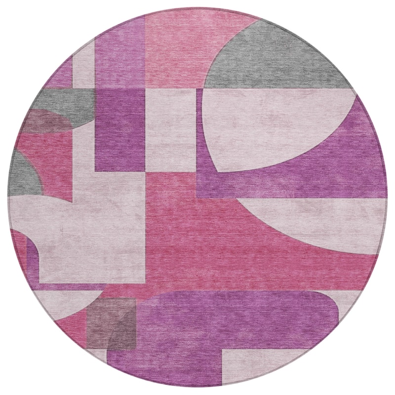 HomeRoots Geometric Modern Rectangle Outdoor Rug