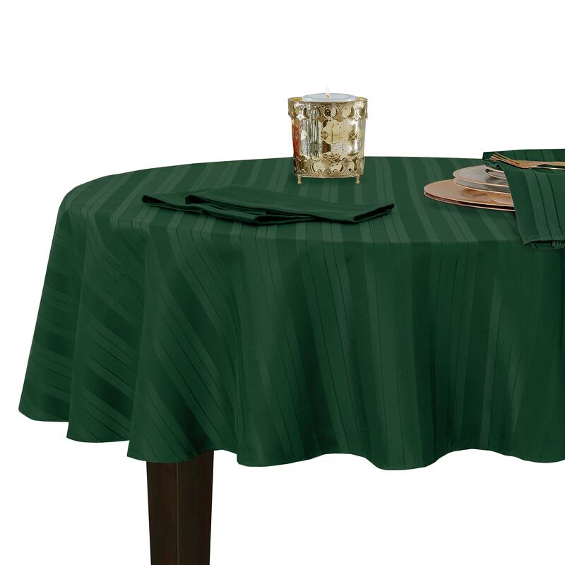 Denley Stripe Jacquard Fabric Tablecloth