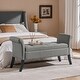 preview thumbnail 23 of 26, Yaheetech Modern Fabric Tufted Storage Bench with Cushioned Ottoman