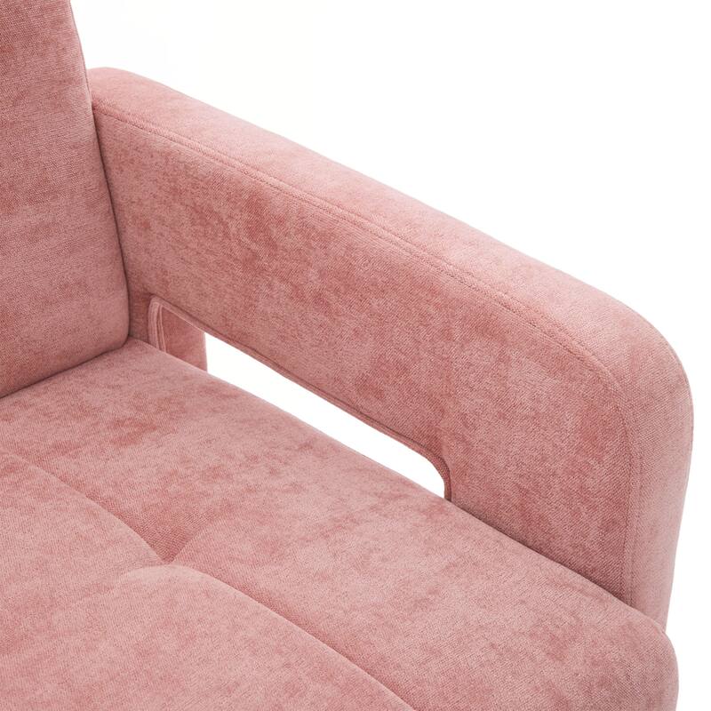 Modern Minimalist Casual Single Armchair Living Room, Bedroom, Office Area Upholstered Chair Comfortable Padded Armchair