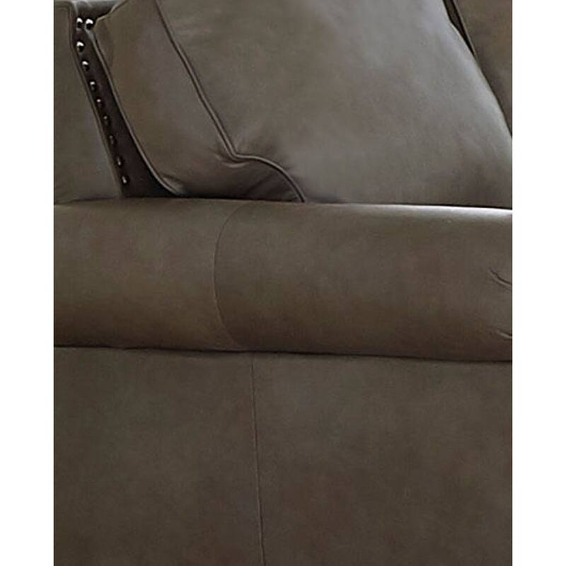 Made in USA Vernon Top Grain Leather Sofa Bed and Two Chairs Set