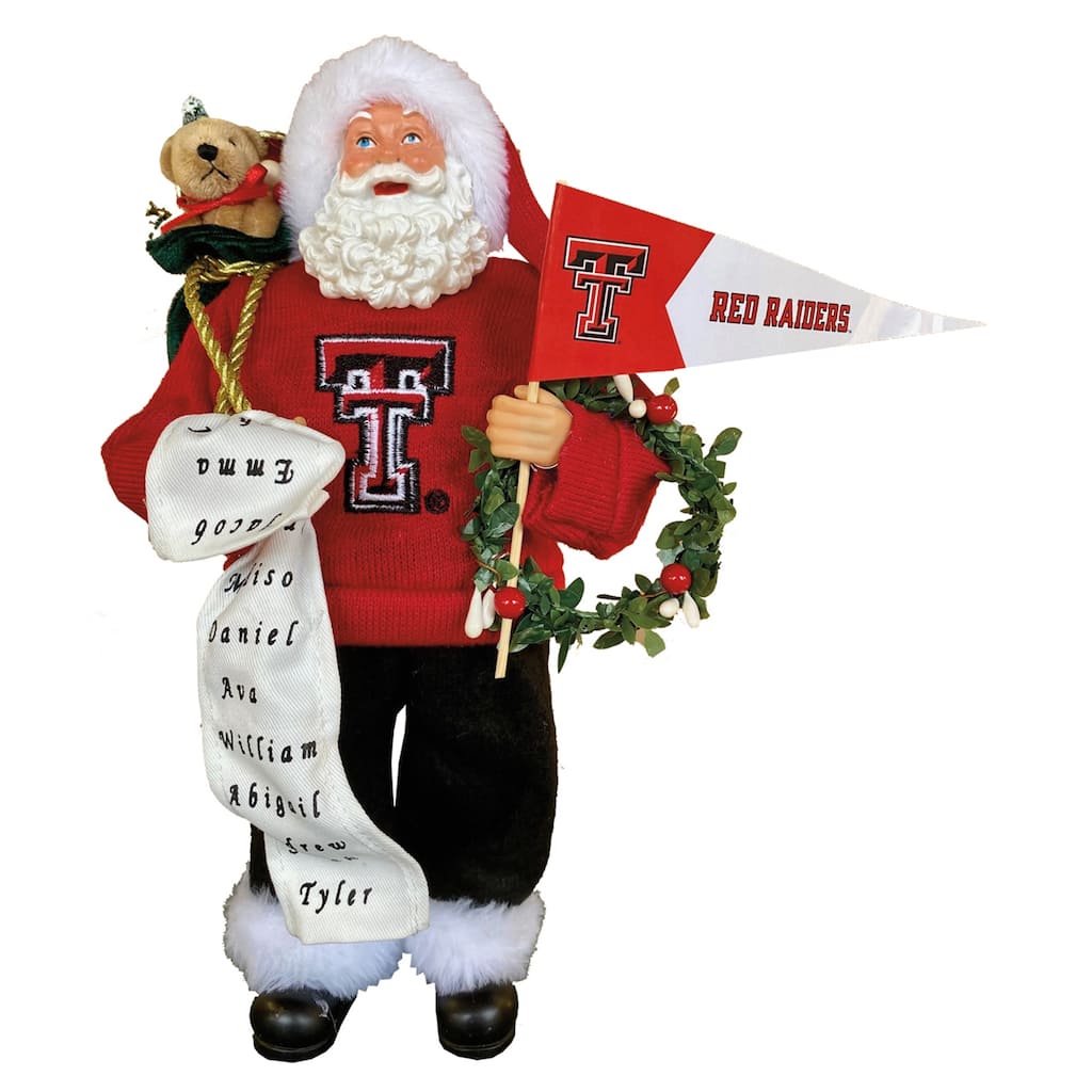 12" Texas Tech Proud Santa