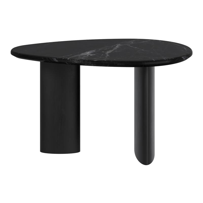 Mid-Century Modern Solid Wood & Marble Coffee Table
