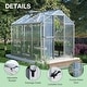 preview thumbnail 28 of 30, Aoodor Polycarbonate Walk-in Greenhouse with Aluminum Frame and Roof Vent