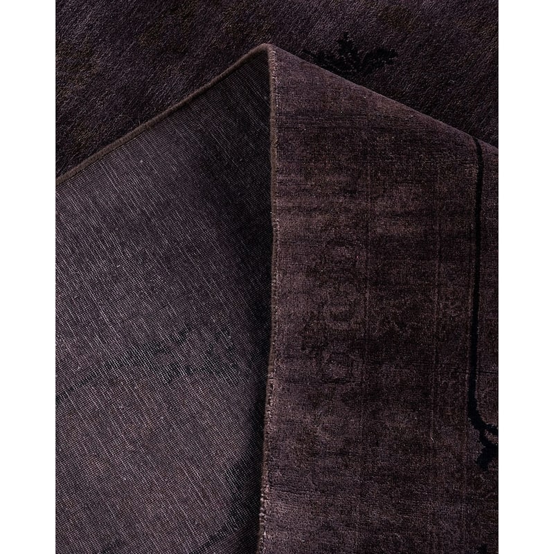 Fine Vibrance One-of-a-Kind Hand-Knotted Area Rug - Brown, 9' 1" x 12' 10" - 9' 1" x 12' 10"